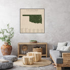 Oklahoma Parks by Finlay McNevin on GIANT ART - green typography