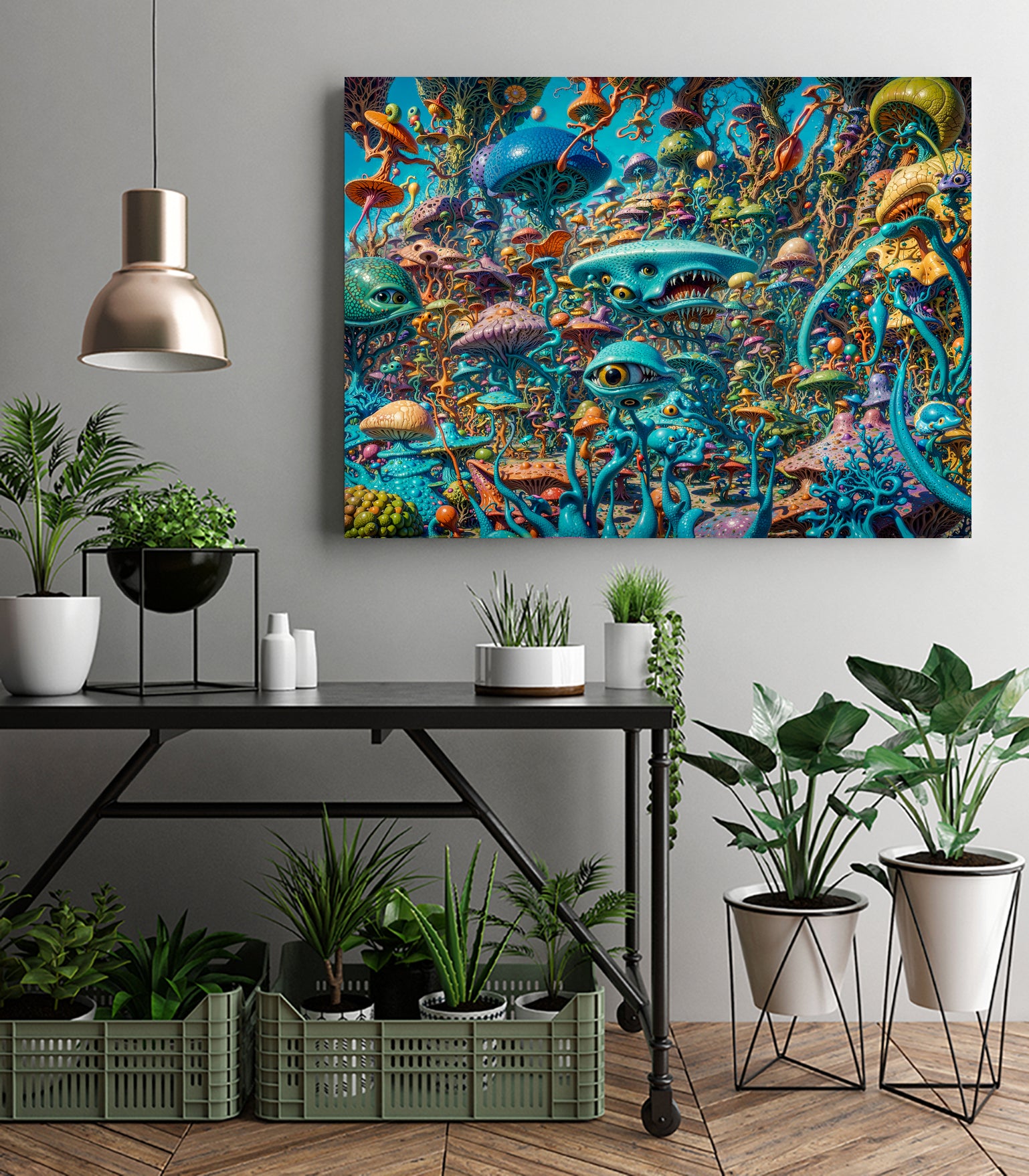 The Jungle Of The Absurd by Eric Ton on GIANT ART - white digital painting