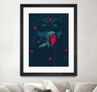Mr. Robo by Tibor Lovas on GIANT ART - pink vector illustration