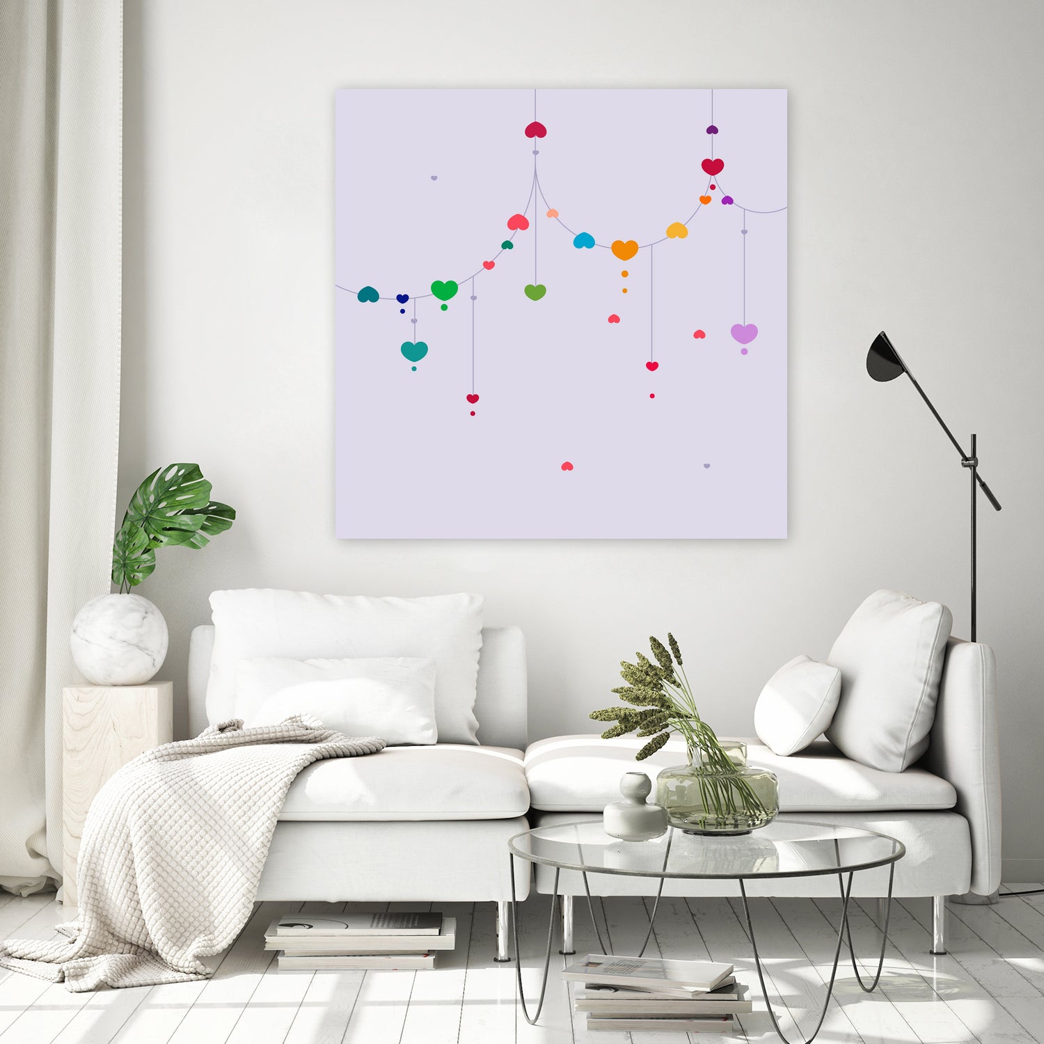 Colorful Love by Alessandra Gagliano on GIANT ART - fuchsia vector illustration