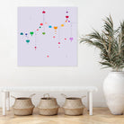 Colorful Love by Alessandra Gagliano on GIANT ART - fuchsia vector illustration