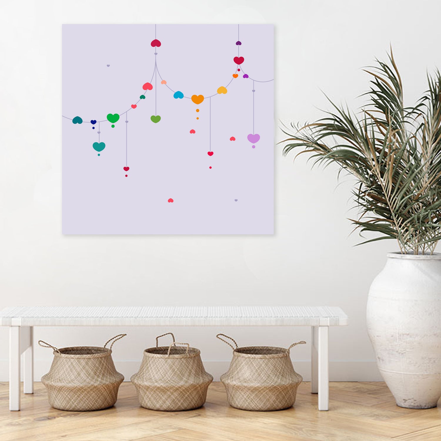Colorful Love by Alessandra Gagliano on GIANT ART - fuchsia vector illustration