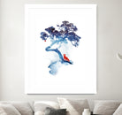 The last apple tree by Robert Farkas on GIANT ART - blue digital painting
