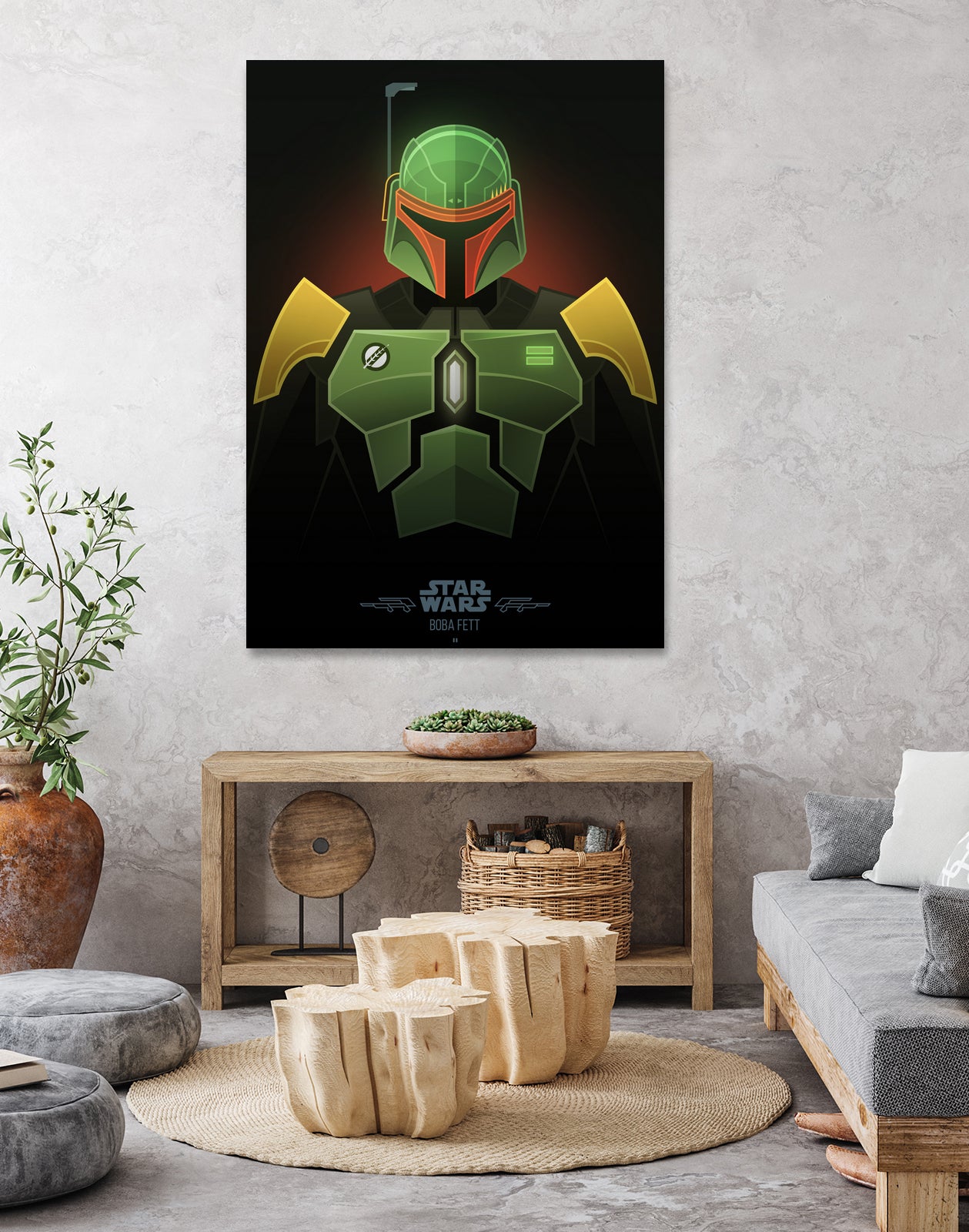 Boba Fett by Jonathan Lam on GIANT ART - green character design