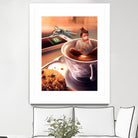 Tea Time by Cyril Rolando on GIANT ART - orange digital painting