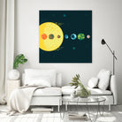 Trappist System by Alessandra Gagliano on GIANT ART - blue vector illustration