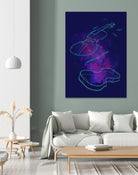Violin Lines by Leandro Jorge on GIANT ART - fuchsia digital painting
