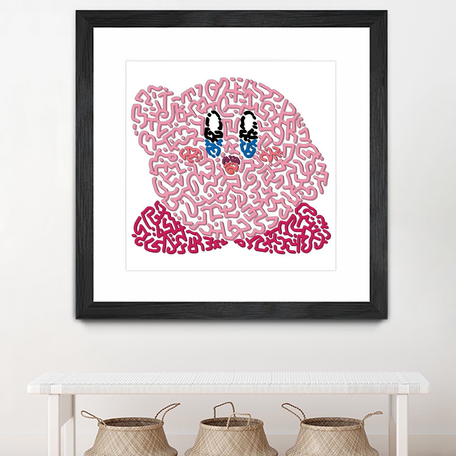 Kirby by Caroline BESSIERES on GIANT ART - pink game design