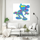 Dipopai - What's up there? by Neo Dhlamini on GIANT ART - blue vector illustration