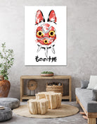 Wolf Girl Mask by Antonio Camarena on GIANT ART - white digital painting