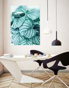 Long  embrace - teal green by Gale Switzer on GIANT ART - green photo manipulation