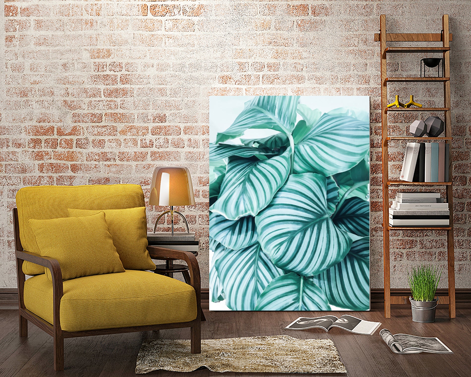 Long  embrace - teal green by Gale Switzer on GIANT ART - green photo manipulation