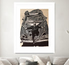 crashed by eugenia retana on GIANT ART - black mixed media