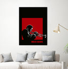 MILES / DAVIS [A Kind of Red][by felixx / 2016] by Aeffe Felis on GIANT ART - black vector illustration