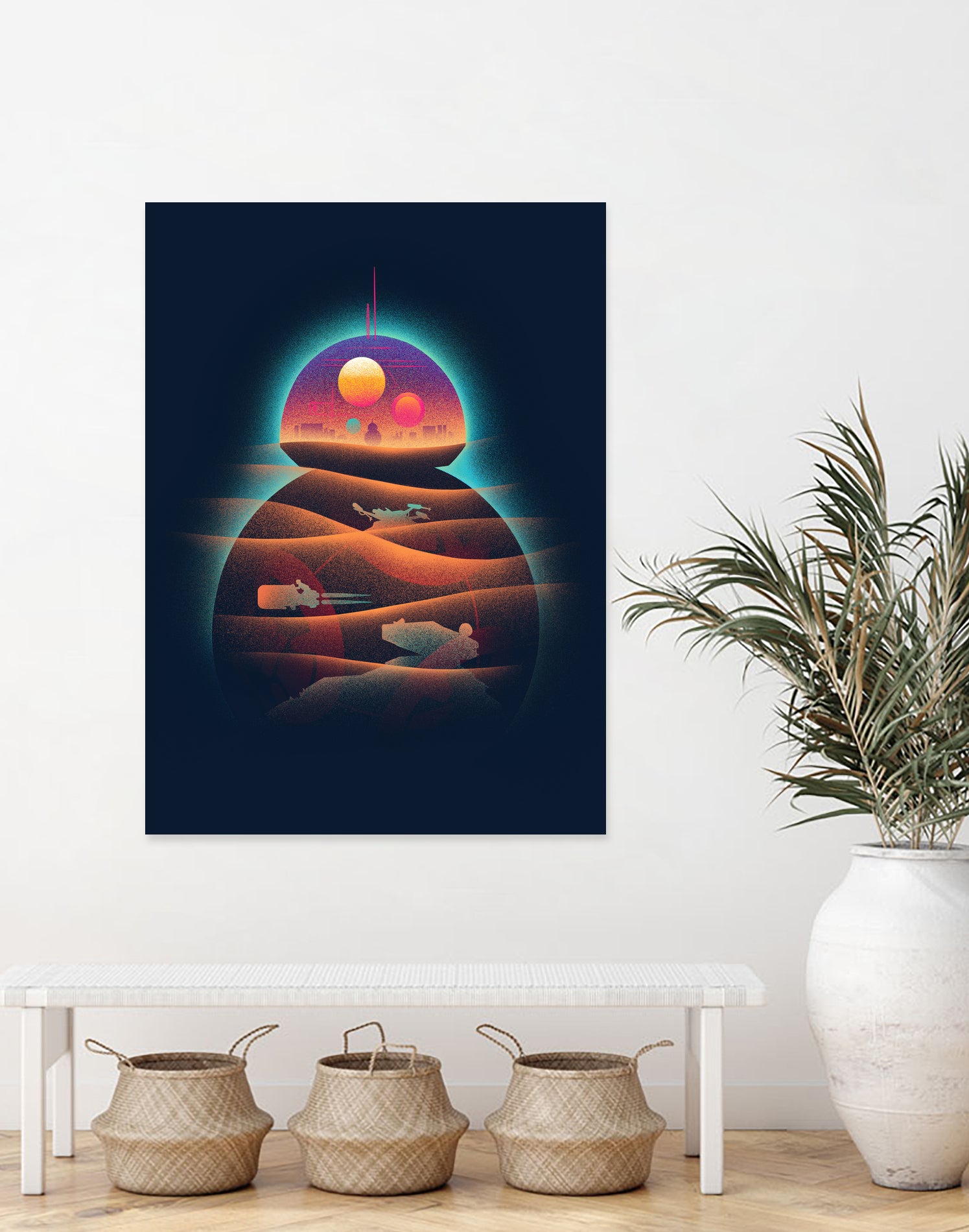 DROIDLAND by Victor Vercesi on GIANT ART - orange digital painting