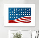 Fifty States of Grace by Mathieu Valoatto on GIANT ART - blue vector illustration