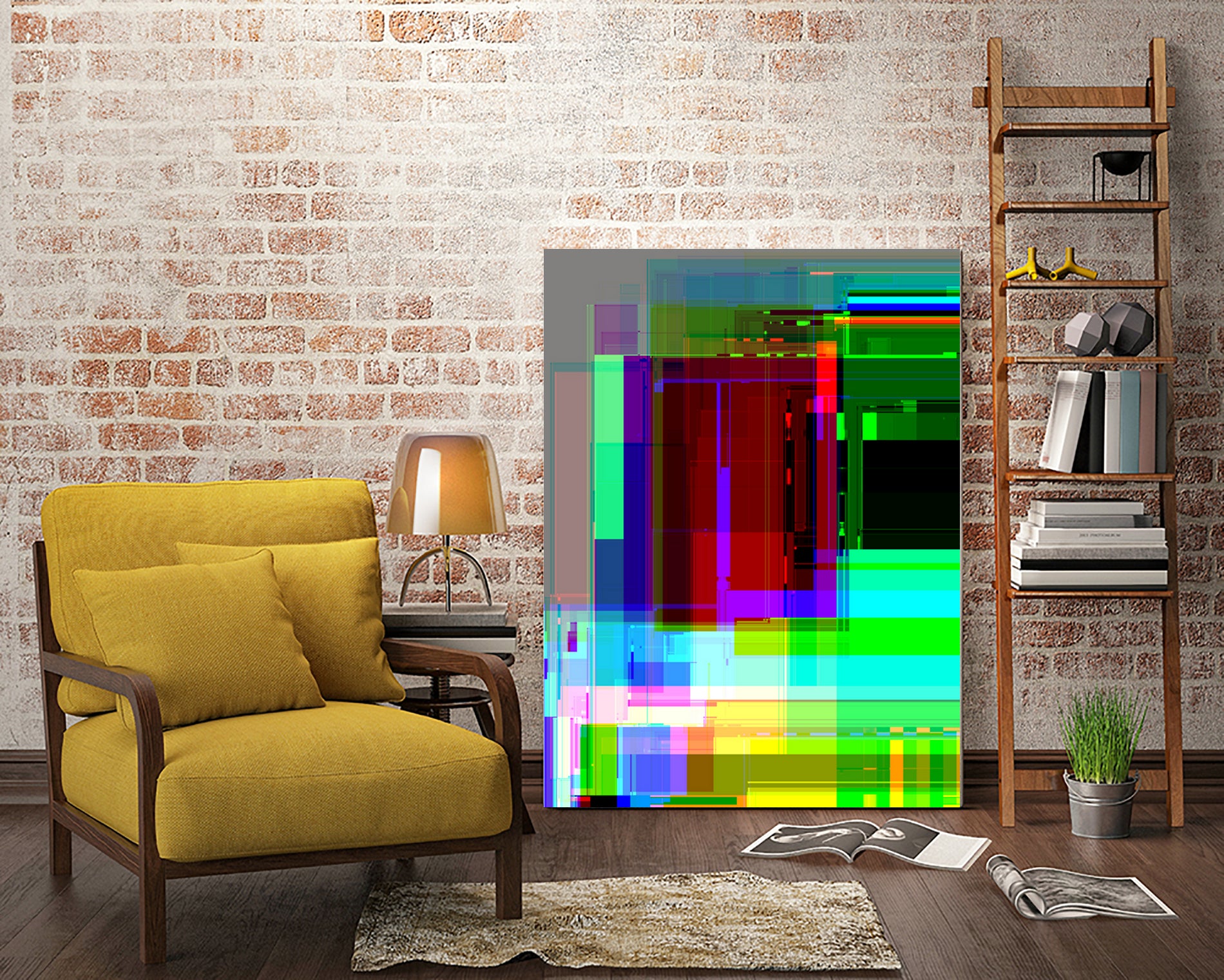 glabstract by vivi melignon on GIANT ART - red digital painting