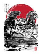 Attack on Japan Temple by Antonio Camarena on GIANT ART - white digital painting