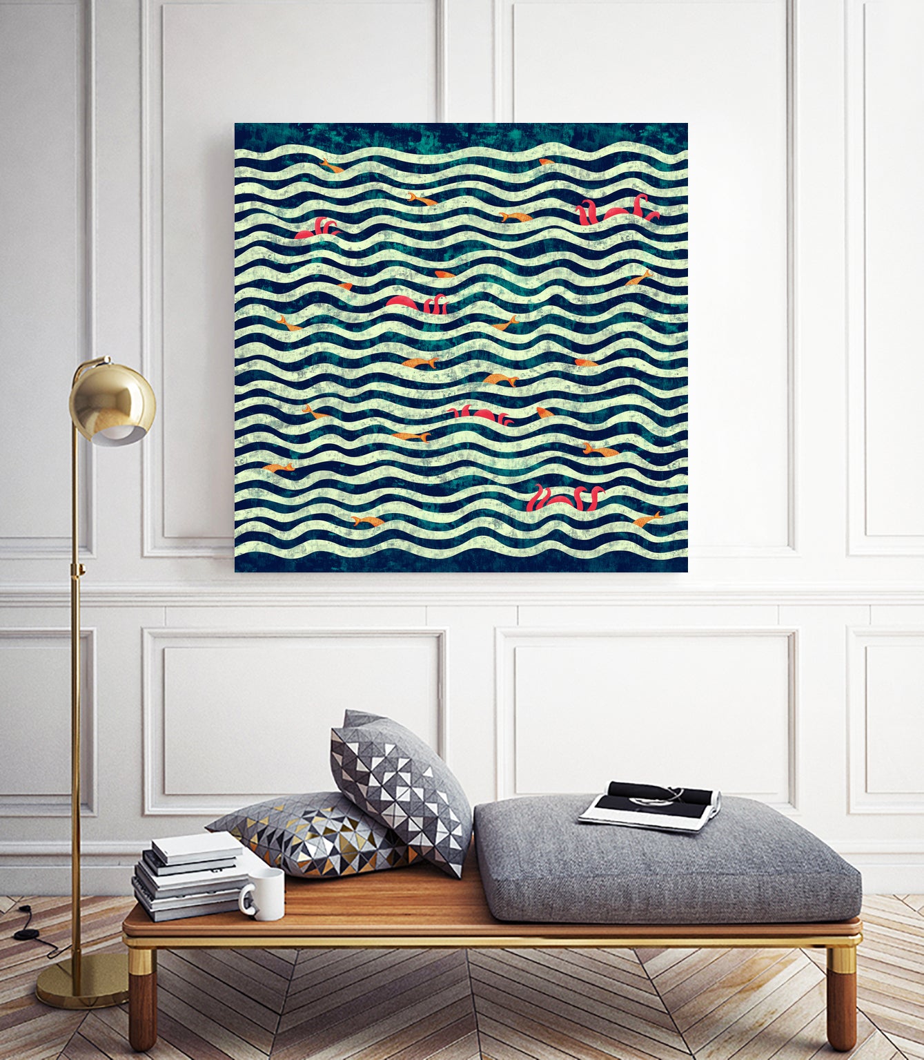 Sea roommate by ursulla Pinon on GIANT ART - blue digital drawing