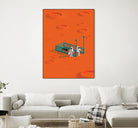 mars station by frederic peault on GIANT ART - orange 3d art