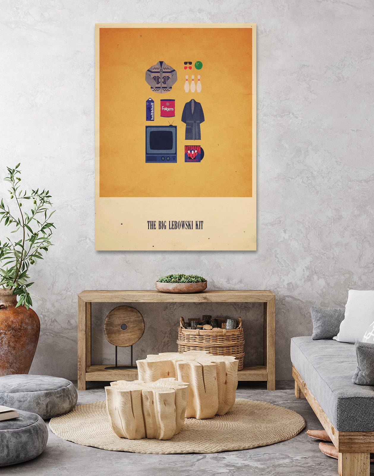 The Big Lebowski Kit by A F on GIANT ART - yellow digital drawing