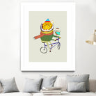 Tiger & Owl Bike by Ashley Percival on GIANT ART - digital drawing