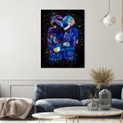 The Embrace - Black Variant by Alessandro Pautasso on GIANT ART - black digital painting