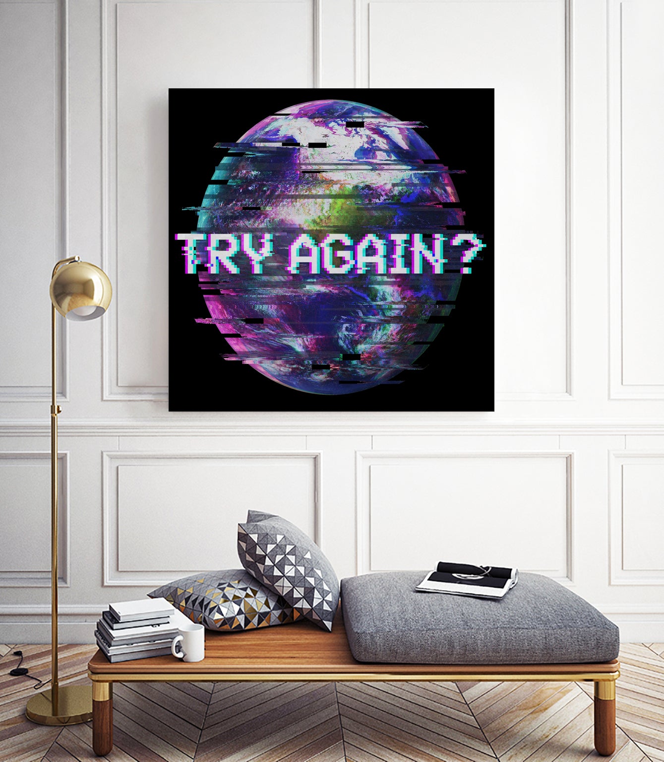 Humanity Glitch by Sabrina Pearcy on GIANT ART - fuchsia processing/programming