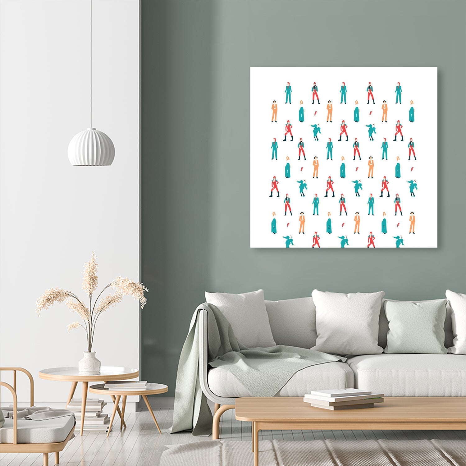 The Land Of Bowie by Moran Barkai on GIANT ART - white vector illustration