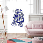 R2D2 by Octavian Mihai Mielu on GIANT ART - blue digital painting