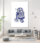 R2D2 by Octavian Mihai Mielu on GIANT ART - blue digital painting