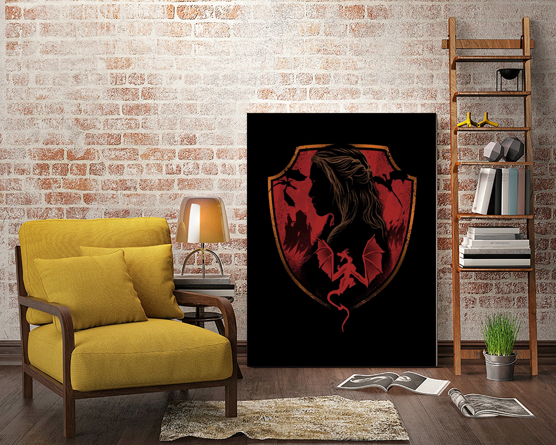 House of Dragons by Vincent Trinidad on GIANT ART - black digital painting