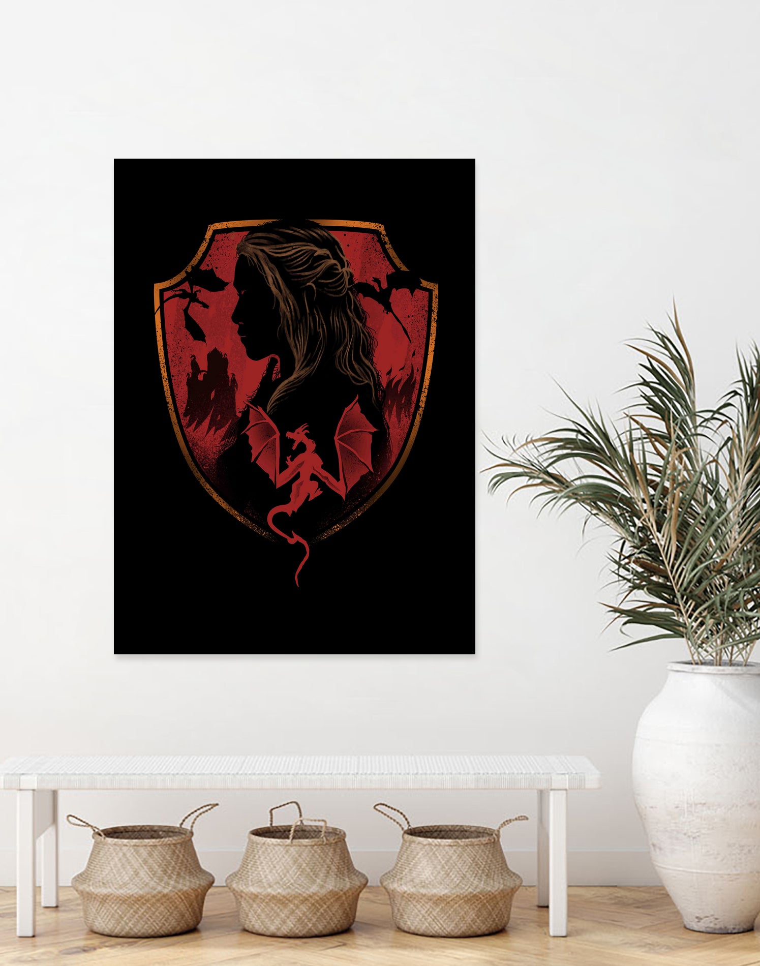 House of Dragons by Vincent Trinidad on GIANT ART - black digital painting