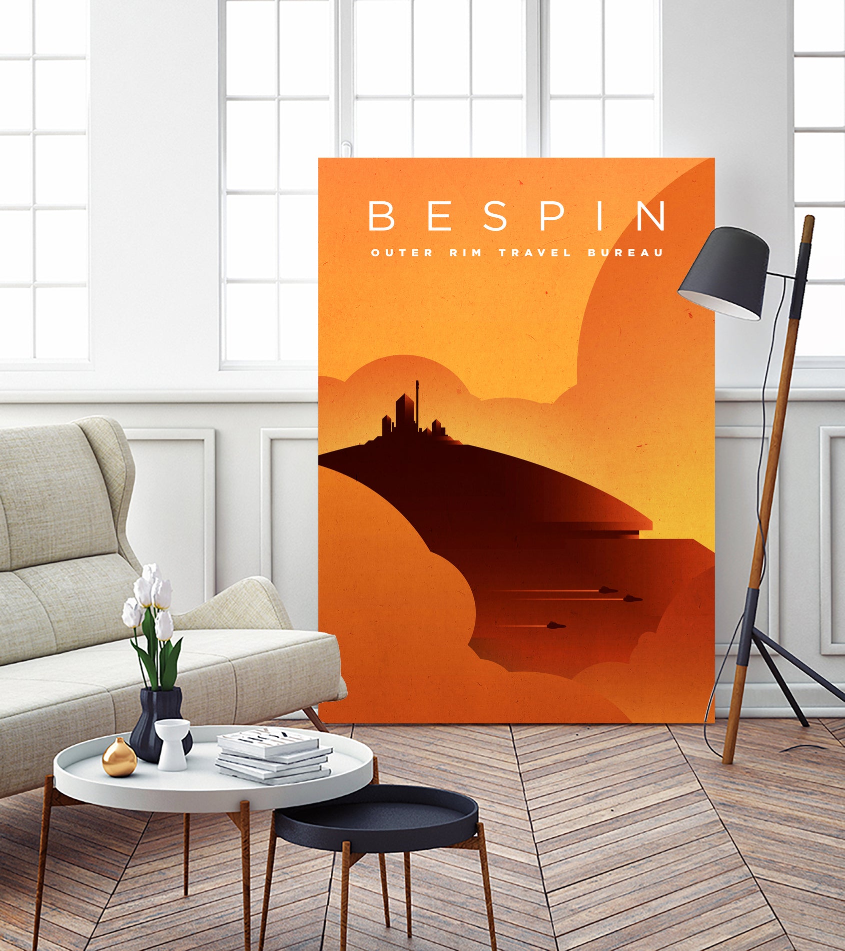 Outer Rim Travel Bureau: Bespin by Michael Mateyko on GIANT ART - typography