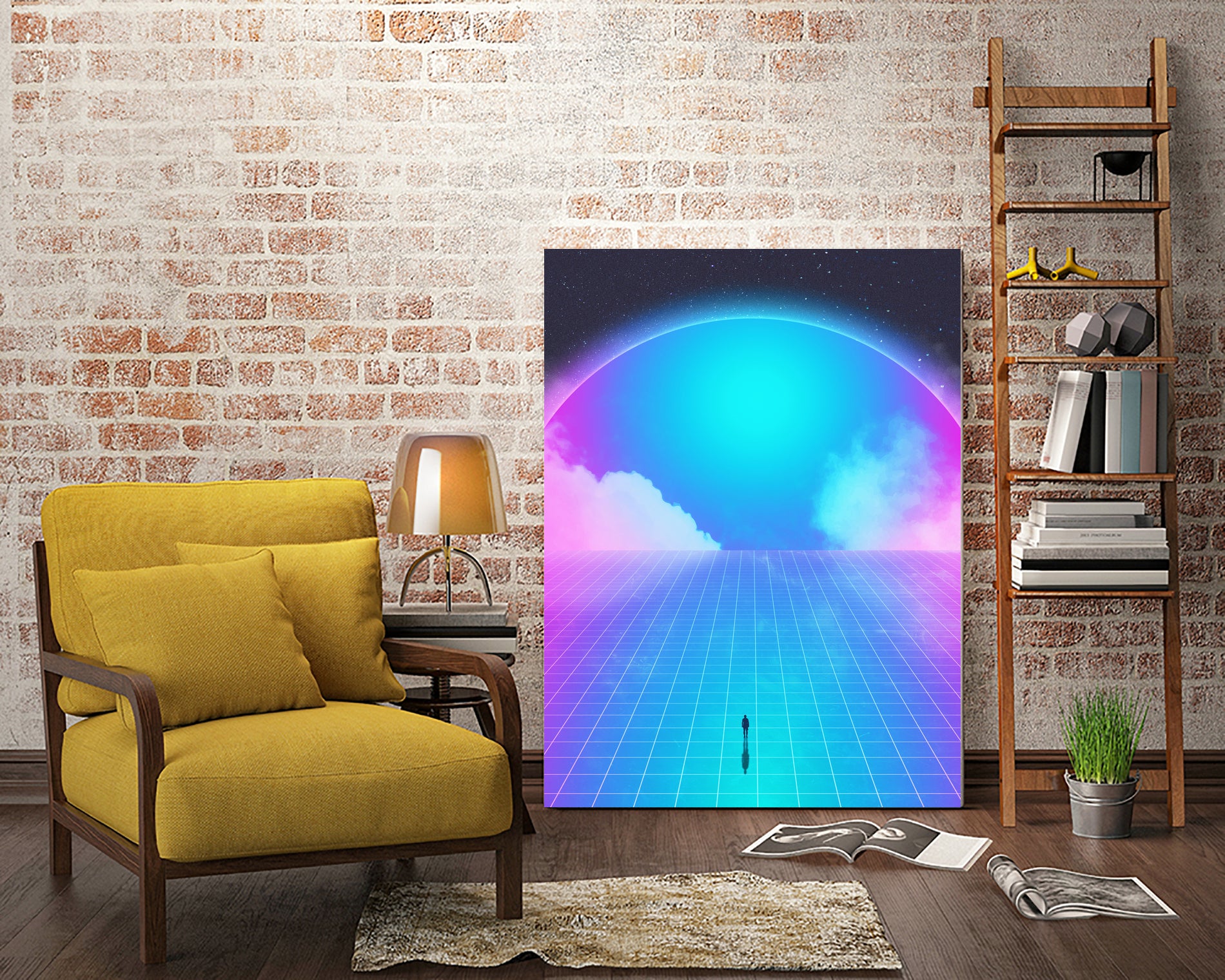 Worship 2030 by Adam Priester on GIANT ART - blue digital drawing