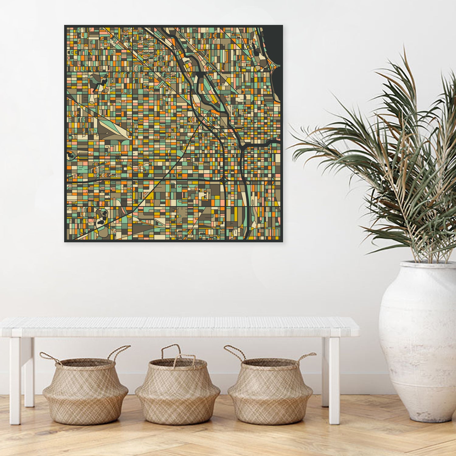 Chicago by Jazzberry Blue on GIANT ART - black vector illustration