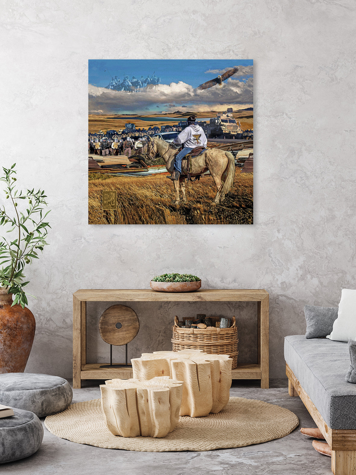 Dakota Access Pipeline Water Protector by Gregory Dampier on GIANT ART - brown digital painting