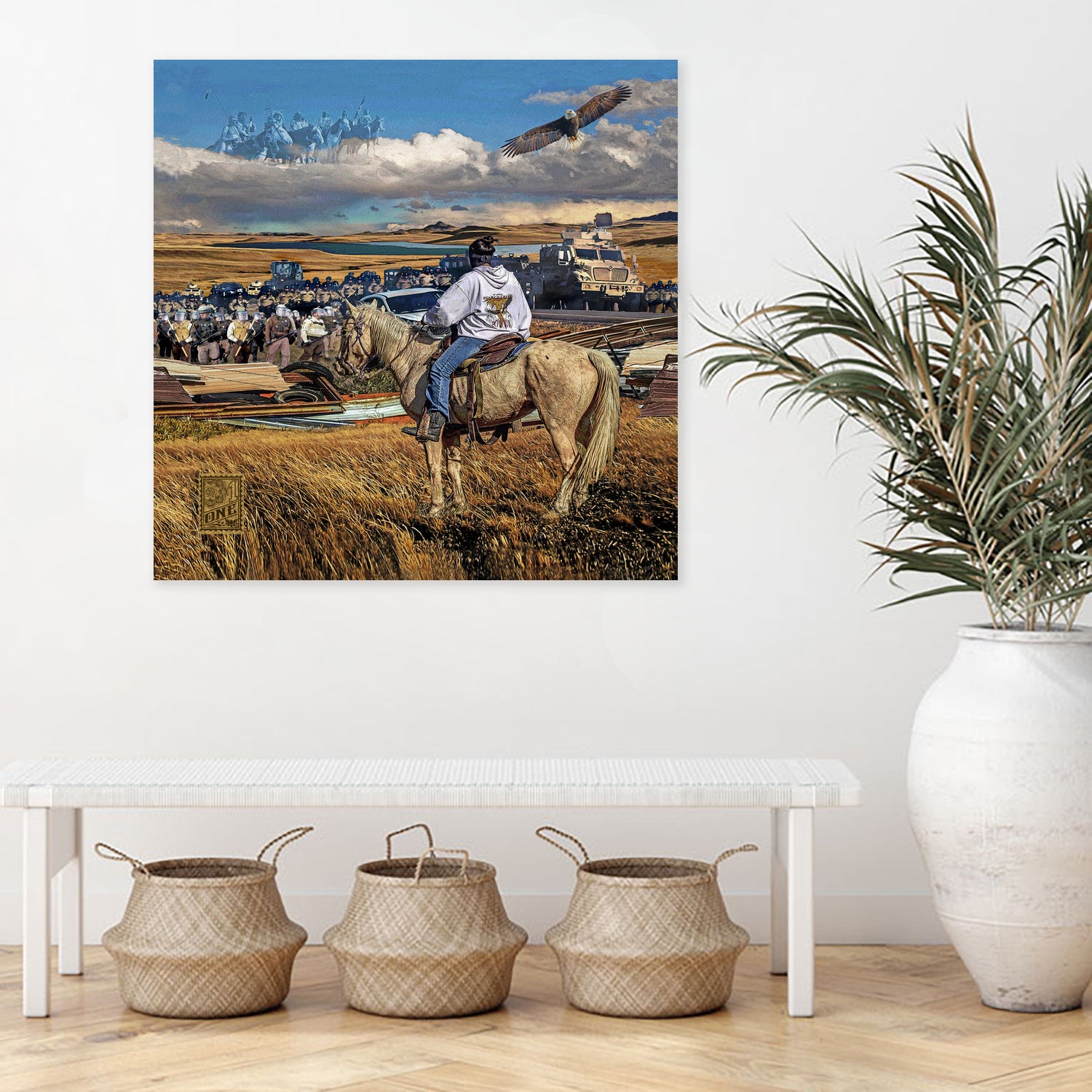 Dakota Access Pipeline Water Protector by Gregory Dampier on GIANT ART - brown digital painting