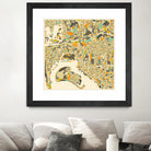 San Diego Map by Jazzberry Blue on GIANT ART - orange vector illustration