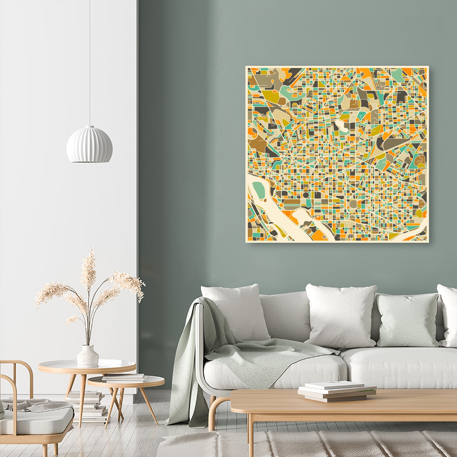 Washington DC by Jazzberry Blue on GIANT ART - orange vector illustration