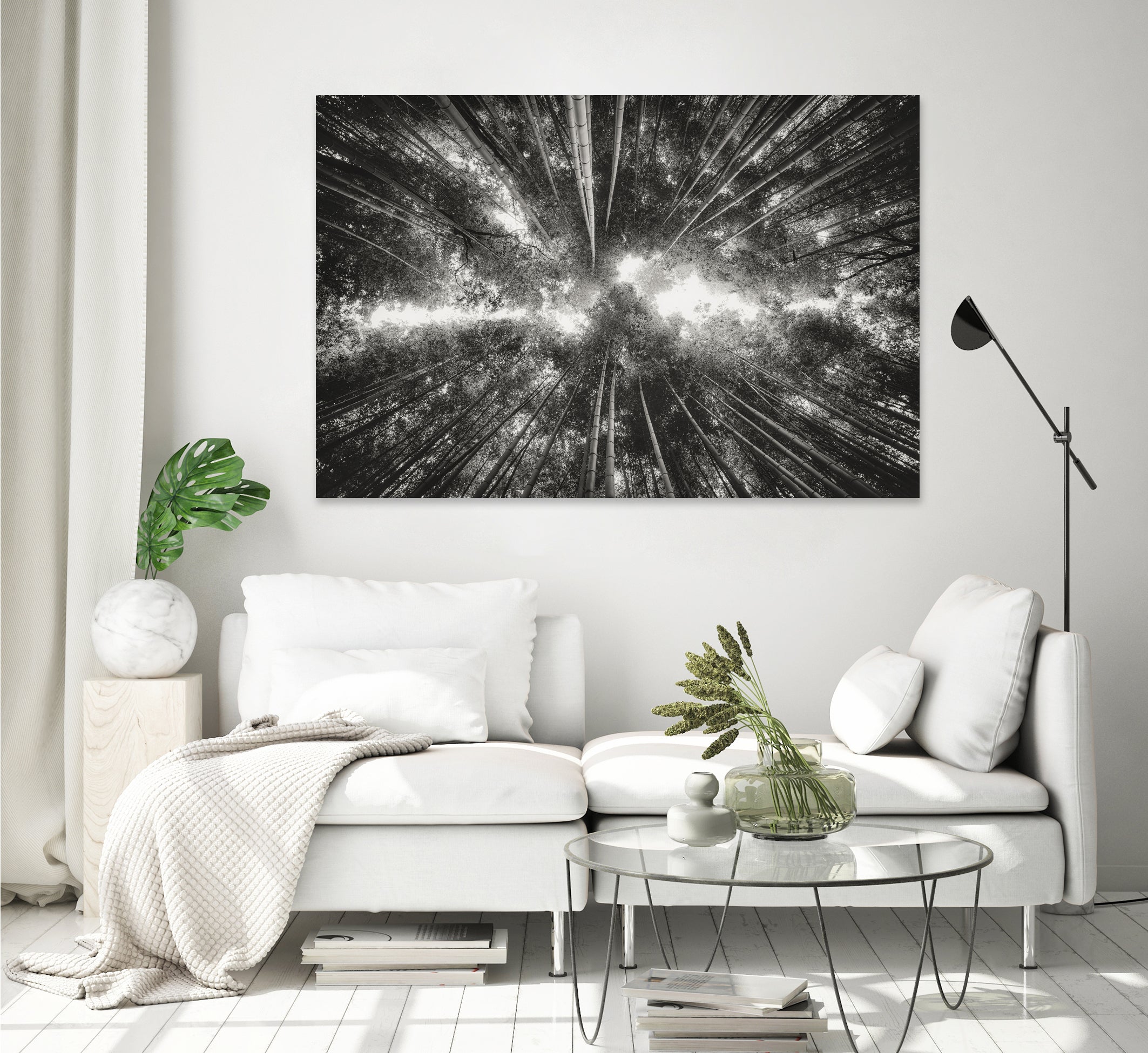 Bamboo Forest (black and white) by Pascal Deckarm on GIANT ART - black photo manipulation