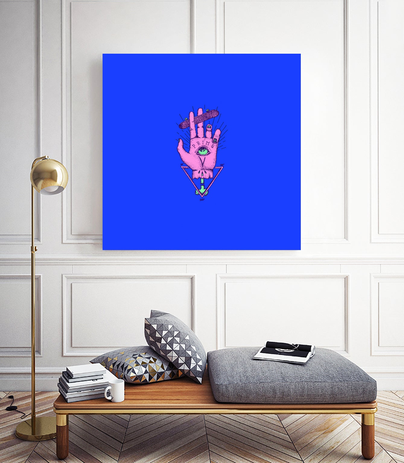 The god of skate by Robert Farkas on GIANT ART - pink digital drawing