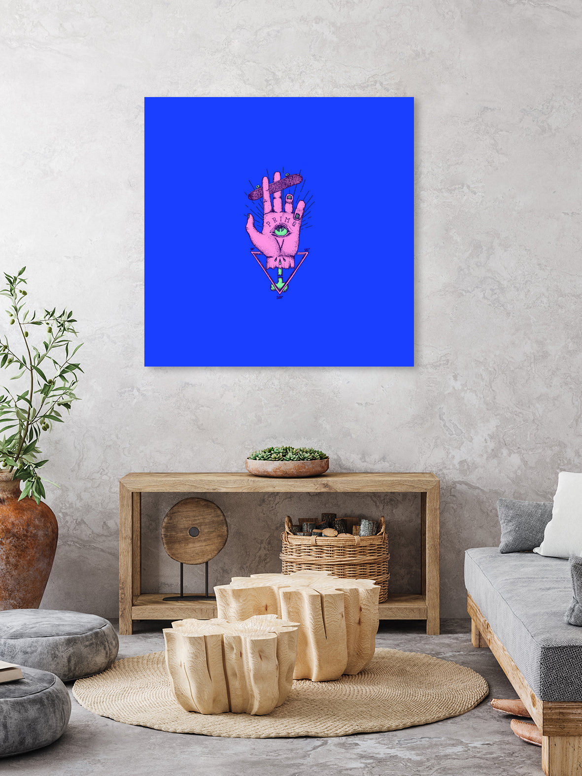 The god of skate by Robert Farkas on GIANT ART - pink digital drawing