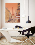 Eiffel Tower Paris by Steve Ash on GIANT ART - yellow digital painting