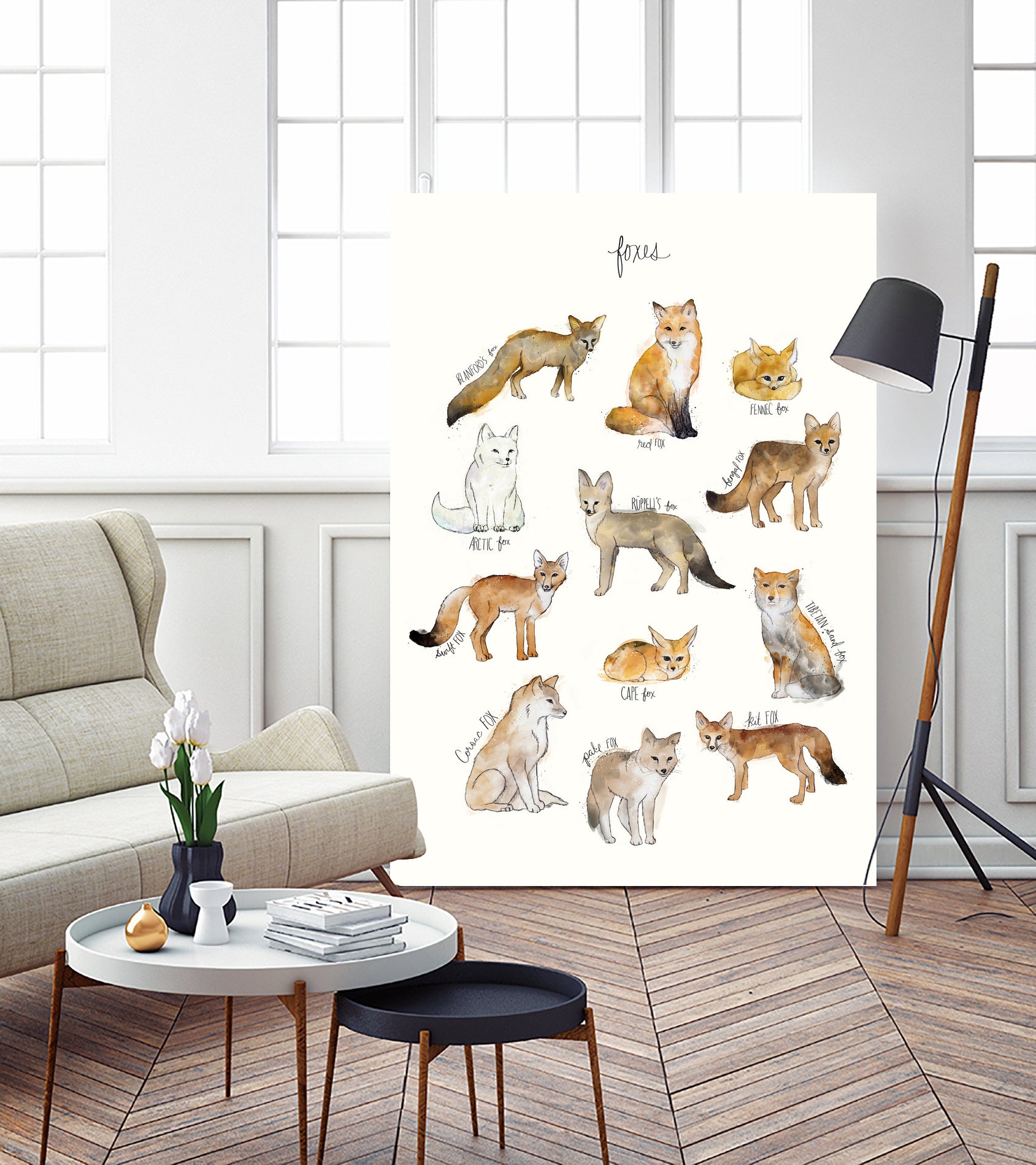 Foxes by Amy Hamilton on GIANT ART - brown mixed media