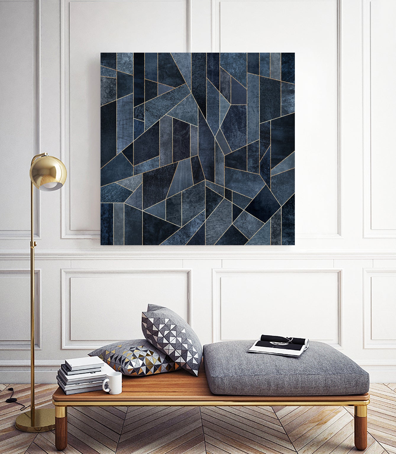 Skyscraper 1 by Elisabeth Fredriksson on GIANT ART - blue digital painting