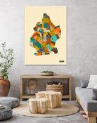 Brooklyn Neighborhoods by Jazzberry Blue on GIANT ART - white vector illustration