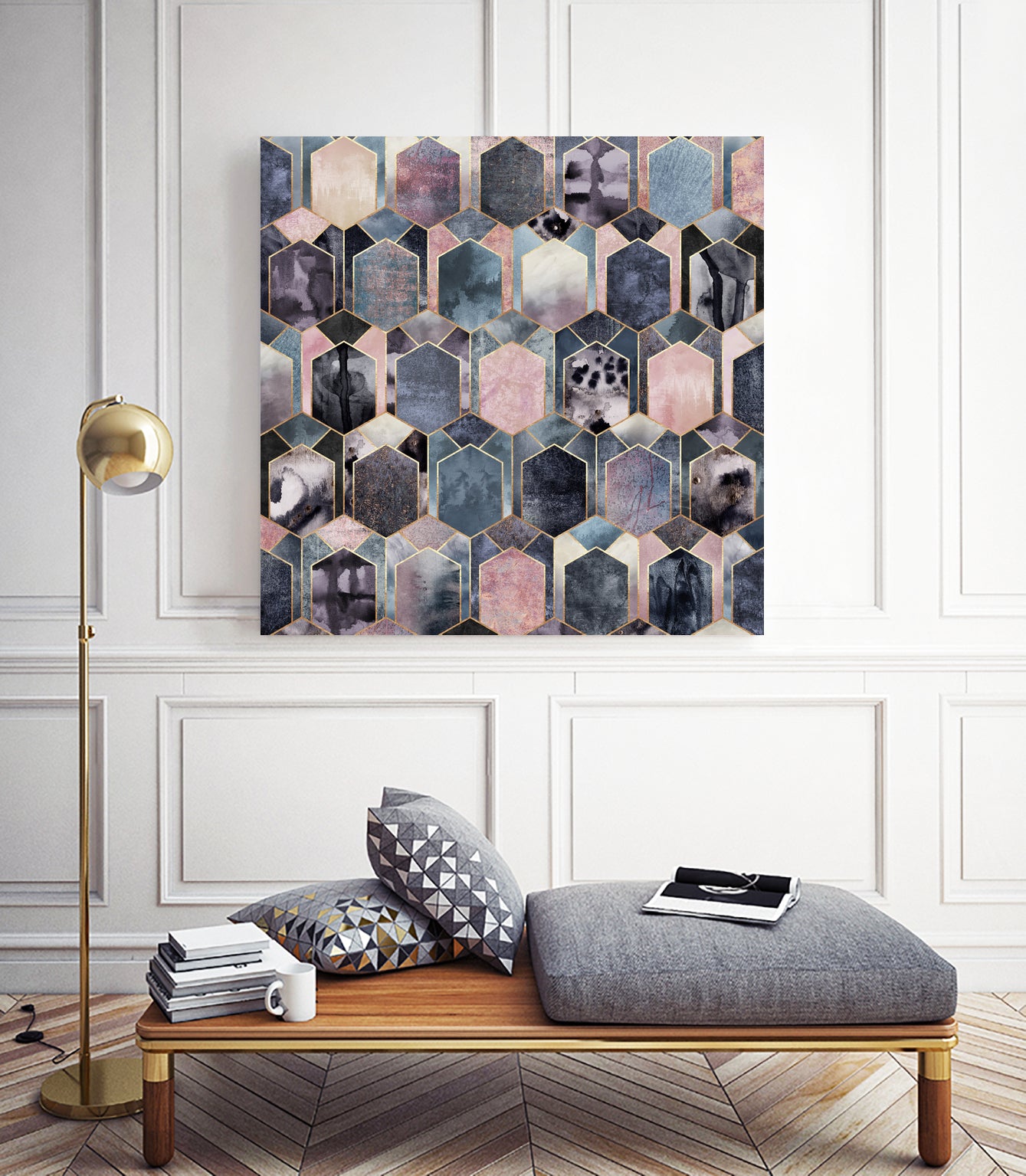 Art Deco Dream by Elisabeth Fredriksson on GIANT ART - blue digital painting