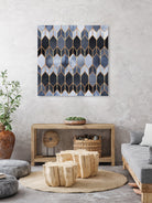 Stained Glass 4 by Elisabeth Fredriksson on GIANT ART - blue digital painting