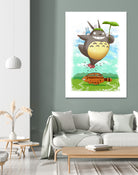 My Cute Neighbors by Vincent Trinidad on GIANT ART - white digital painting